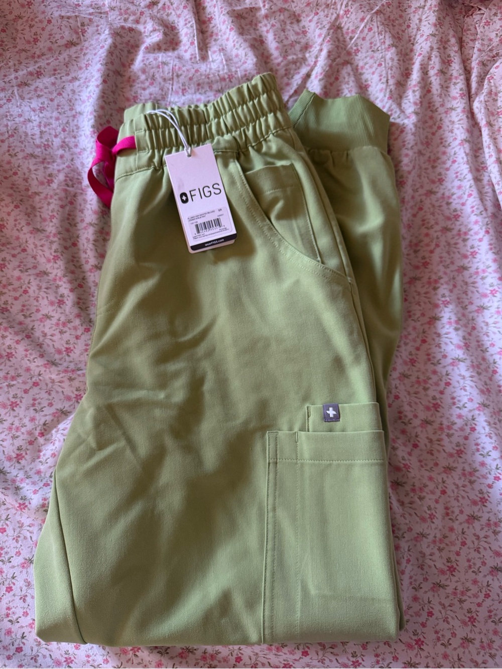Figs High Waisted Uman Joggers Matcha